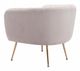 Zuo® Deco Beige & Gold Accent Chair-4