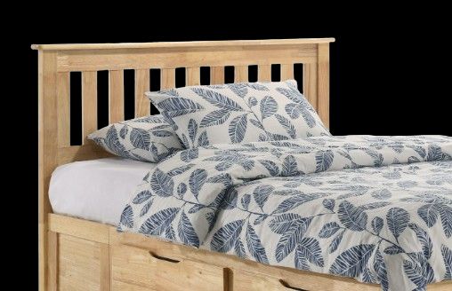 Night & Day Furniture™ Spices Bedroom Natural Queen Drawer Pedestal Bed-1