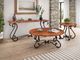 Horizon Home® Segovia Copper Top Cocktail Table with Black Base-3