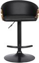 Armen Living Solstice Black Adjustable Swivel Stool-1