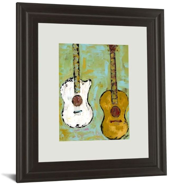 Classy Art Six Strings IIl by Deann Herbert Framed Print Wall Art-0