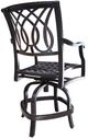 CabanaCoast® Customizable Bloom Aluminum Outdoor Balcony Stool-2