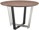 Armen Living Joana Walnut Dining Table with Black/Stainless Steel Base-0