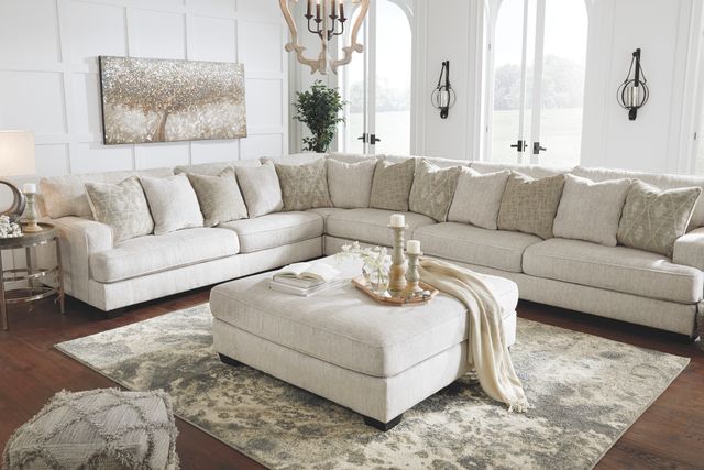 Signature Design by Ashley® Rawcliffe Parchment Oversized Accent Ottoman-2