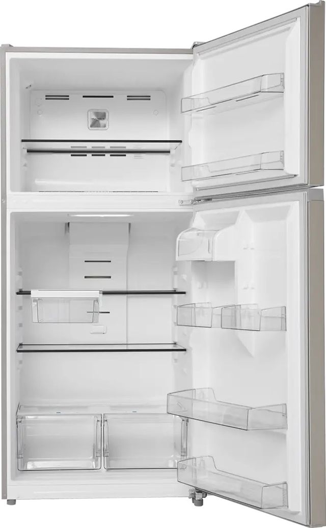 Midea® 30" 20.5 Cu. Ft. Stainless Steel Top Freezer Refrigerator-1