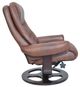 BarcaLounger® Jacque Hilton-Whiskey Manual Pedestal Recliner and Ottoman Set-3
