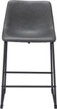 Zuo® Modern Smart 2-Piece Charcoal Counter Stool Set-1