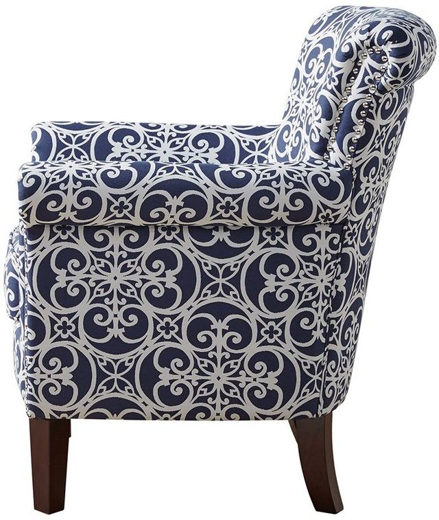 Olliix by Madison Park Navy Brooke Tight Back Club Chair-1