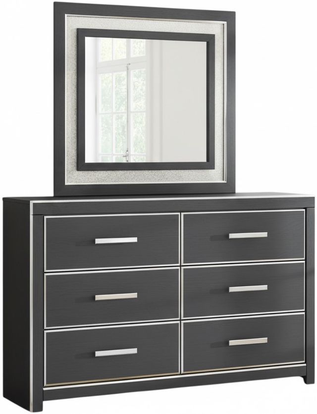 Signature Design by Ashley® Birmonton Matte Black Dresser and Mirror-0