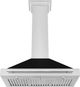 ZLINE 36" Black Matte Wall Mounted Range Hood-3