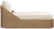 TOV Furniture Axel Brown/Cream Aluminum/Boucle/Wicker Outdoor Lounge Chair-3