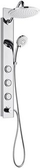 Forno Acqua AcquaSPA Mirrored Stainless Steel Retrofit Shower System with SensoTEMP-0