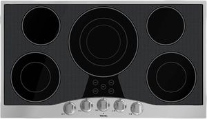 Viking Professional Series 36" Stainless Steel/Black Glass Electric Cooktop