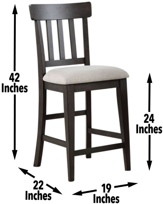 Steve Silver Co. Napa Dusky Cedar/Natural Linen Counter Stool-2