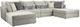 Behold™ Home Jameson 6-Piece Ecru U-Shape Sectional-0