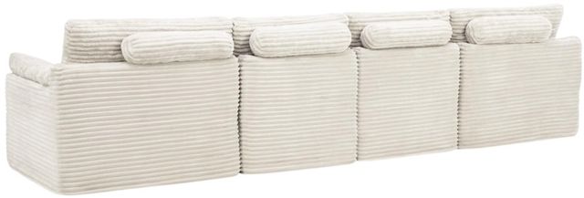 Signature Design by Ashley® Canefield 4-Piece Ivory Modular Sectional with Ottoman-3