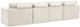 Signature Design by Ashley® Canefield 4-Piece Ivory Modular Sectional with Ottoman-3
