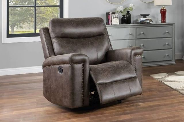 New Classic® Home Furnishings Quade Mocha Manual Glider Recliner-1
