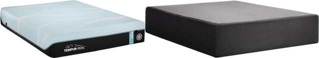 Tempur-Pedic® TEMPUR-PRObreeze™ Medium Foam Full Mattress and TEMPUR-Flat™ High Profile Foundation-2