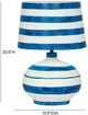 TOV Furniture Positano Blue/Off-White Striped Papier Mache Table Lamp-2