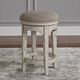 Liberty Furniture Morgan Creek Antique White/Ivory Console Swivel Stool-1