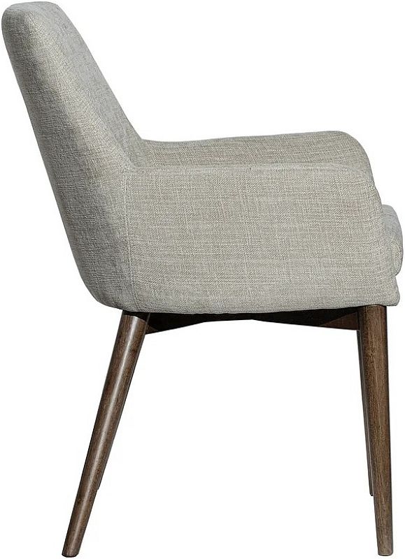 LH Home Fritz Dark Grey/Taupe Dining Arm Chair-4
