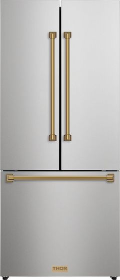 Thor Kitchen® Gordon Ramsay Series 30 in. 17.7 Cu. Ft. Stainless Steel Counter Depth French Door Refrigerator