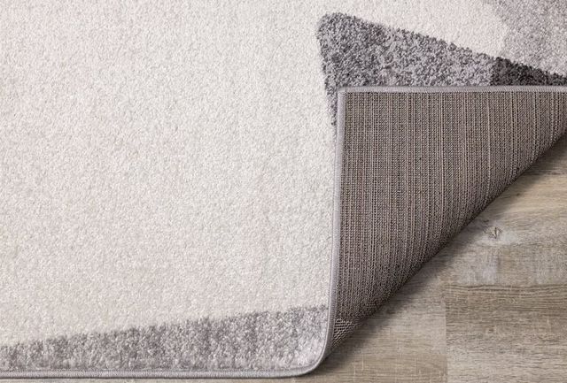 Kalora Interiors Focus Grey White Geometric Shapes 7'10'' X 10'6'' Rug-3