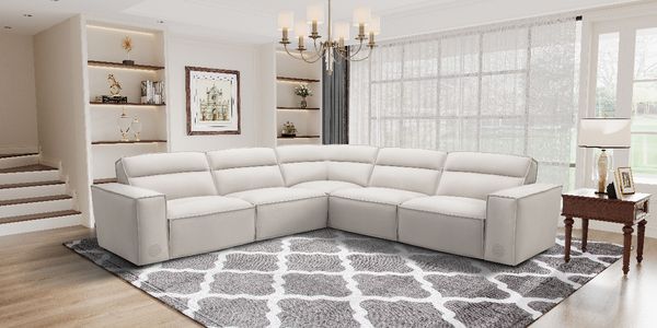 iPowr Cabretta Shadow 5pc Sectional with Immersive Audio