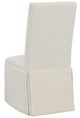 Fairfield® Customizable Entree Dining Straight Tall Back Skirted Side Chair with Tobacco Legs and Buttons-3