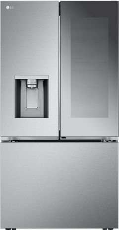 LG 36 in. 25.5 Cu. Ft. PrintProof™ Stainless Steel Counter Depth French Door Refrigerator with CraftIce™