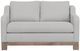 International Furniture Direct Samba Oyster/Rich Brown Loveseat-2