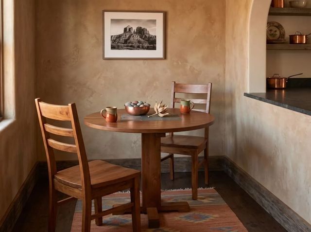 Sunny Designs™ Sedona Rustic Oak Drop Leaf Table with Slate -1