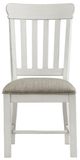 Intercon Drake French Oak/Rustic Gray Slat Back Dining Side Chair-2