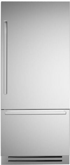 Bertazzoni 36 in. 19.6 Cu. Ft. Stainless Steel Built In Counter Depth Bottom Freezer Refrigerator