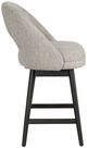 Armen Living Adrian 2-Piece Gray Wood/Morning Fog Counter Stool Set-4