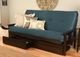 Kodiak Furniture Monterey Suede Navy/Espresso Full Storage Futon with Mattress-3