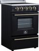 FORNO® Loiano Alta Qualita 24" Black Freestanding Electric Range-1