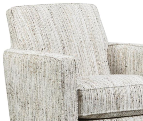 Fusion Furniture Kittery Dove Donatello Linen Swivel Glider Chair-1