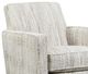 Fusion Furniture Kittery Dove Donatello Linen Swivel Glider Chair-1