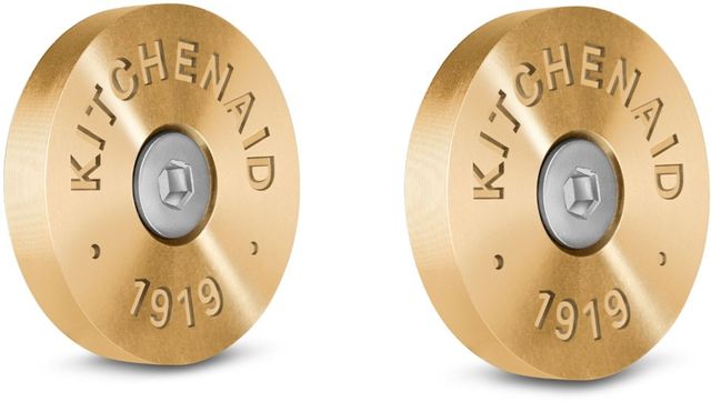 KitchenAid® New Gold Commercial-Style Range Handle Medallion Kit-1