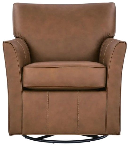 Signature Design by Ashley® Braydunn Caramel Swivel Glider Accent Chair-2