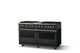 Viking® 5 Series 60" Antique Bronze Pro Style Dual Fuel (LP) Range with Brushed Brass Trim-2