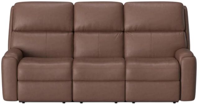 Flexsteel® Customizable Rio Leather Manual Reclining Sofa-4