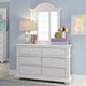 Liberty Furniture Summer House Oyster White Youth Dresser and Mirror-1