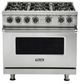 Viking® 5 Series 36” Martini Liquid Propane Pro Style Gas Range with Griddle-1