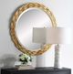 Uttermost® Celeste Gold Round Mirror-1
