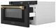 ZLINE Autograph Edition 24" 1.2 Cu. Ft. Black Stainless Steel Built-in Microwave Drawer with Champagne Bronze Helix Handle-4
