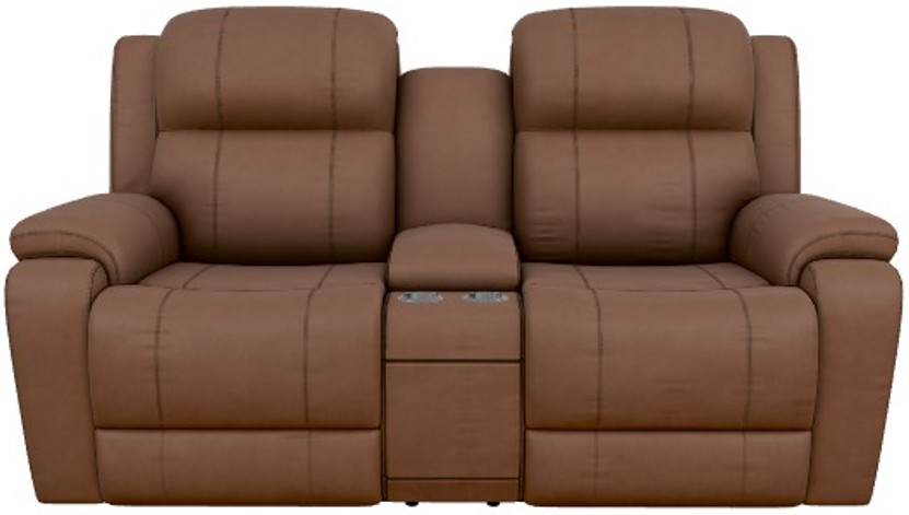 La-Z-Boy® Dorian Mocha Leather Manual Reclining Loveseat with