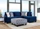 Furniture of America® Waldport Navy Ottoman-1